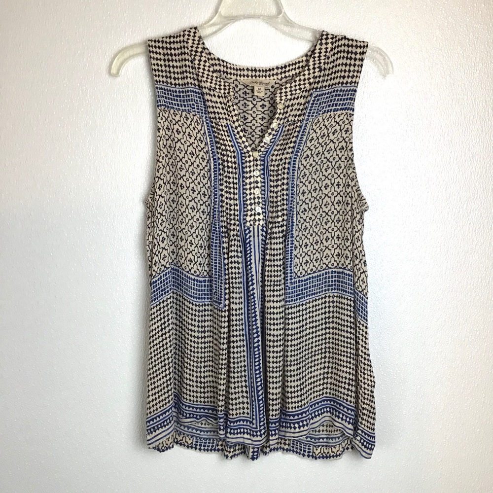 EUC Lucky Brand Tank Tunic Henley Size Medium
